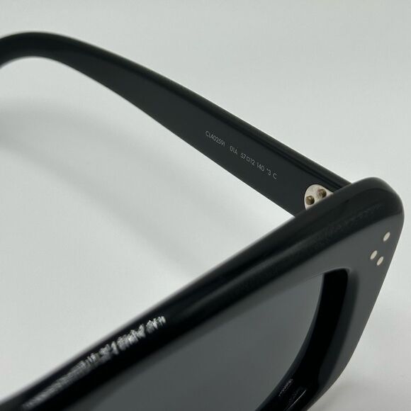 NEW CELINE Sunglasses CL40259I 01A Shiny Black/Smoke Unisex main image 5